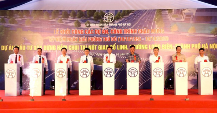 Chính thức khởi công hầm chui gần 1.000 tỷ ngay gần Trung tâm thương mại Aeon Mall đầu tiên tại Hà Nội- Ảnh 1.