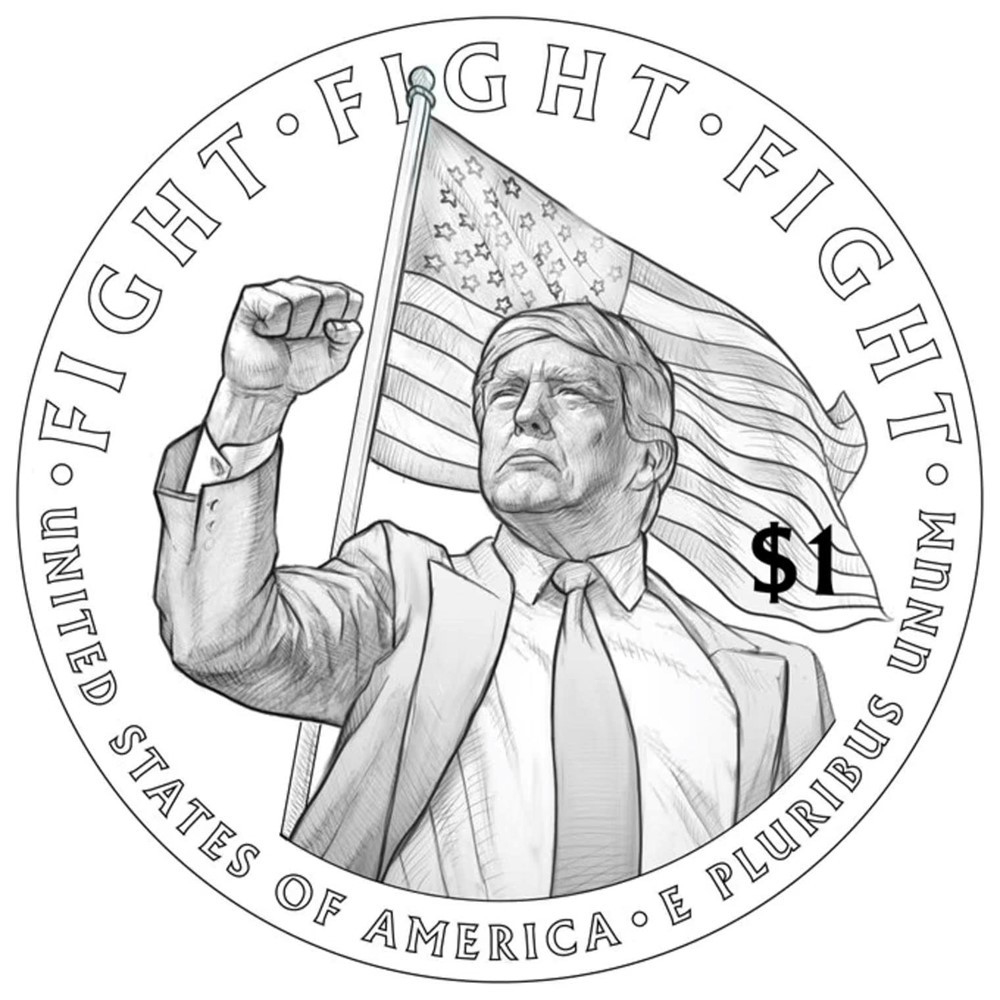 Mỹ chuẩn bị phát hành đồng xu 1 USD in hình ông Donald Trump - ảnh 1
