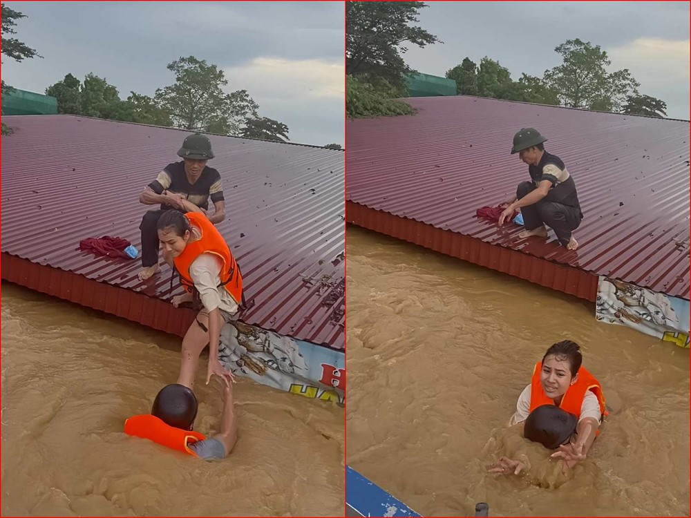 Đội cứu trợ lũ lụt ở Thái Nguyên: Dầm mình hàng chục tiếng trong nước, không khuất phục trước lũ dữ - ảnh 5