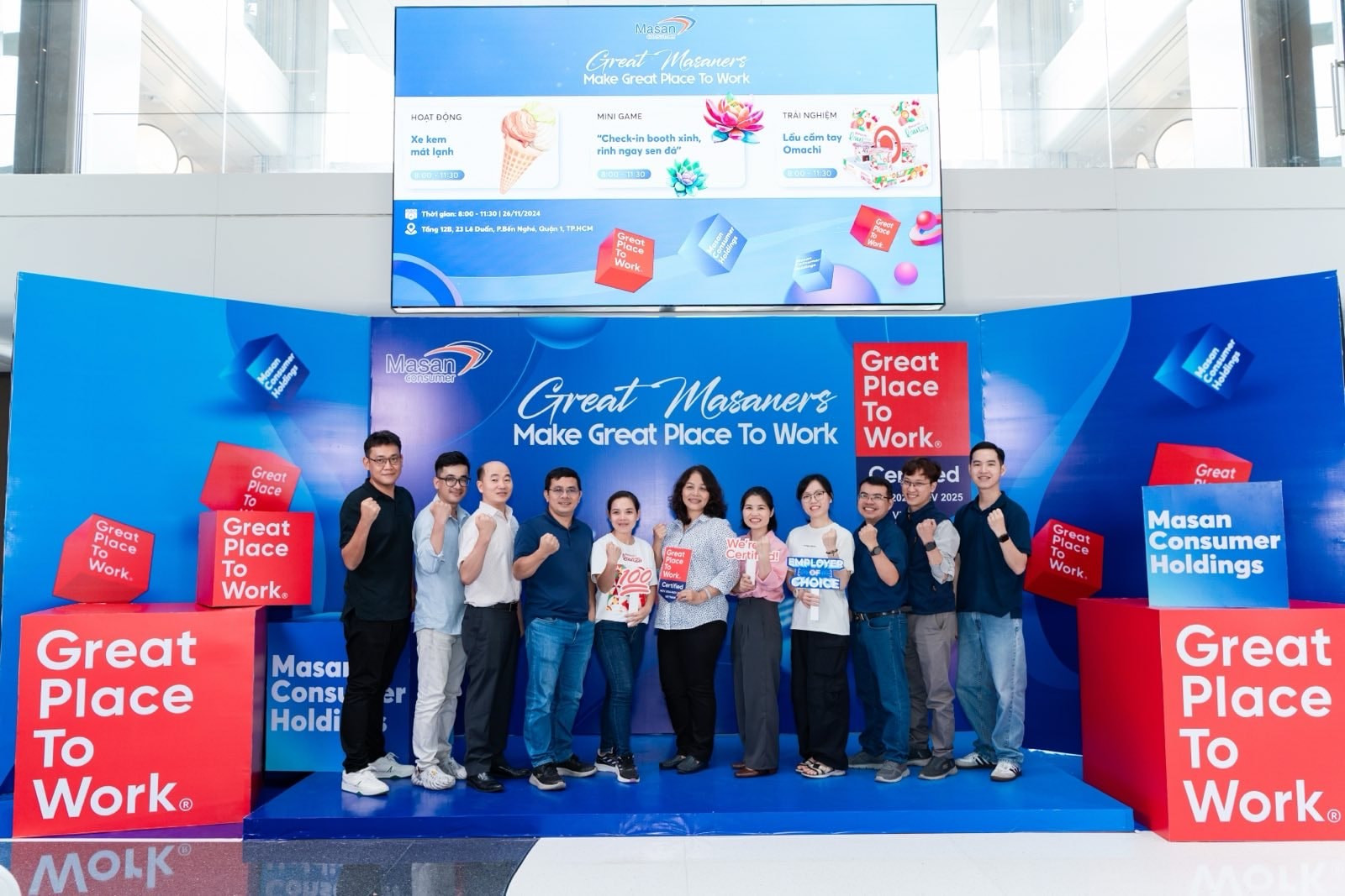 Masan Consumer - Doanh nghiệp được Great Place to Work® vinh danh là “Nơi làm việc xuất sắc” trong ba năm liên tiếp (2023–2025)