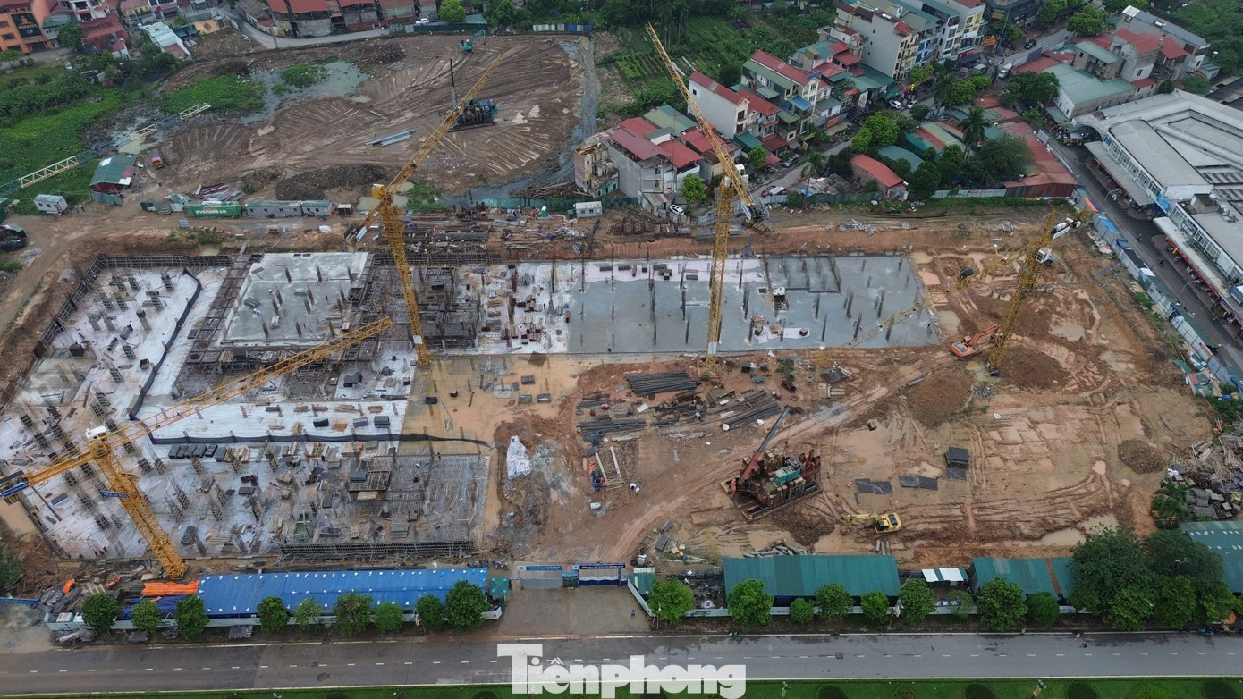 Dự án NƠXH Thăng Long Green City (khu đô thị mới Kim Chung, xã Thiên Lộc, TP Hà Nội) chính thức nhận hồ sơ từ 10/11 với giá bán dự kiến 18,4 triệu đồng/m2. Ảnh: Thanh Hiếu. image-23.jpg