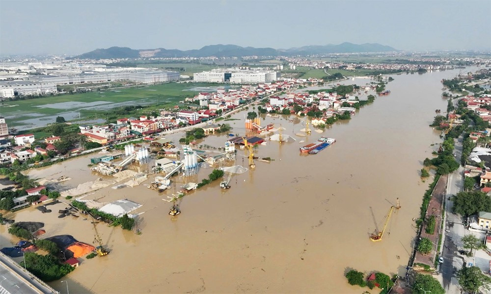 Lũ trên sông Cầu, sông Thương ở Bắc Ninh đang xuống - ảnh 1