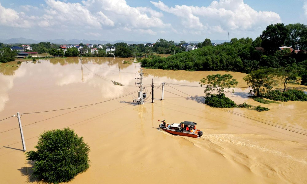 Lũ trên sông Cầu, sông Thương ở Bắc Ninh đang xuống - ảnh 2