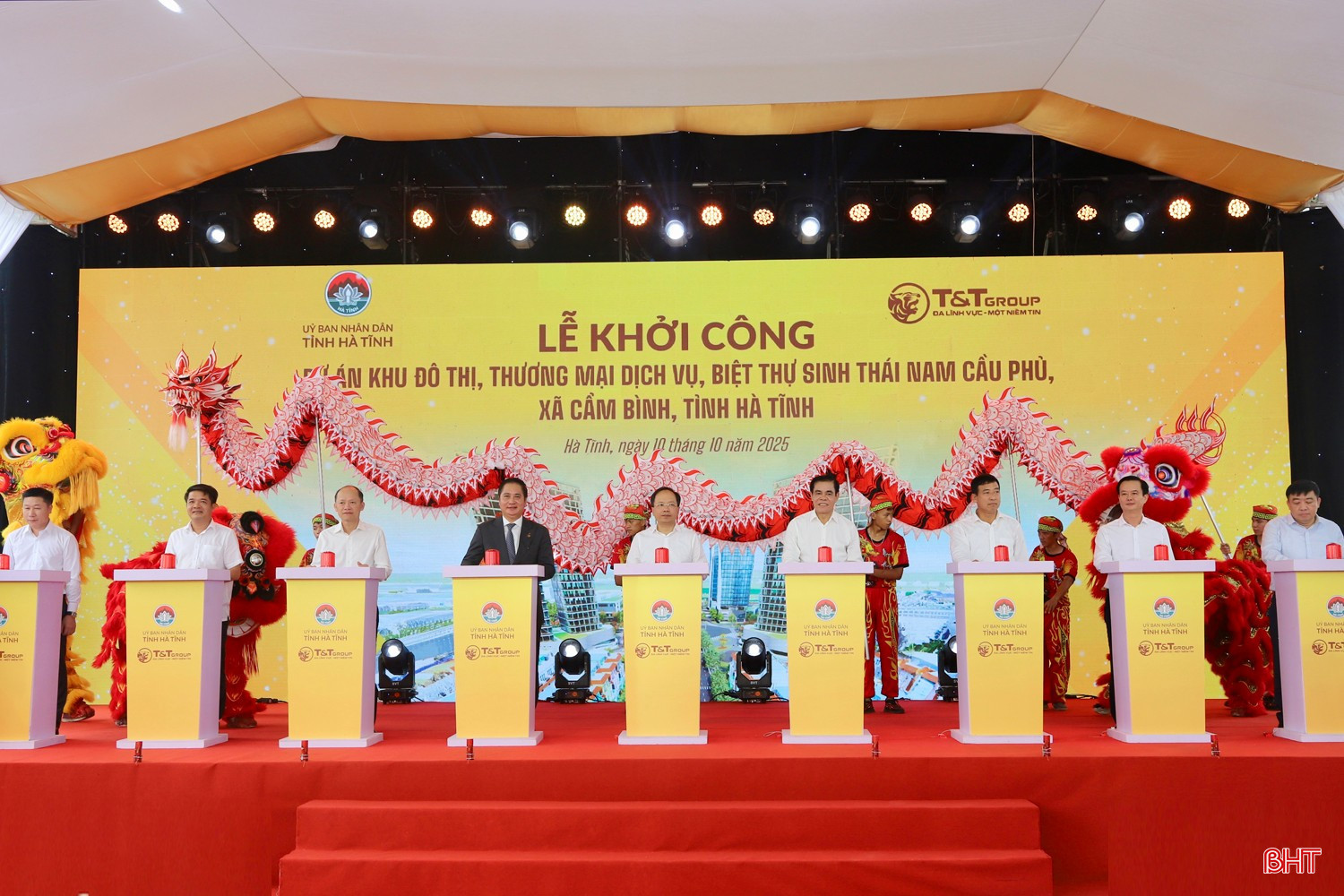 Hình ảnh tại lễ khởi công. Nguồn ảnh: Báo Hà Tĩnh Hình ảnh tại lễ khởi công. Nguồn ảnh: Báo Hà Tĩnh