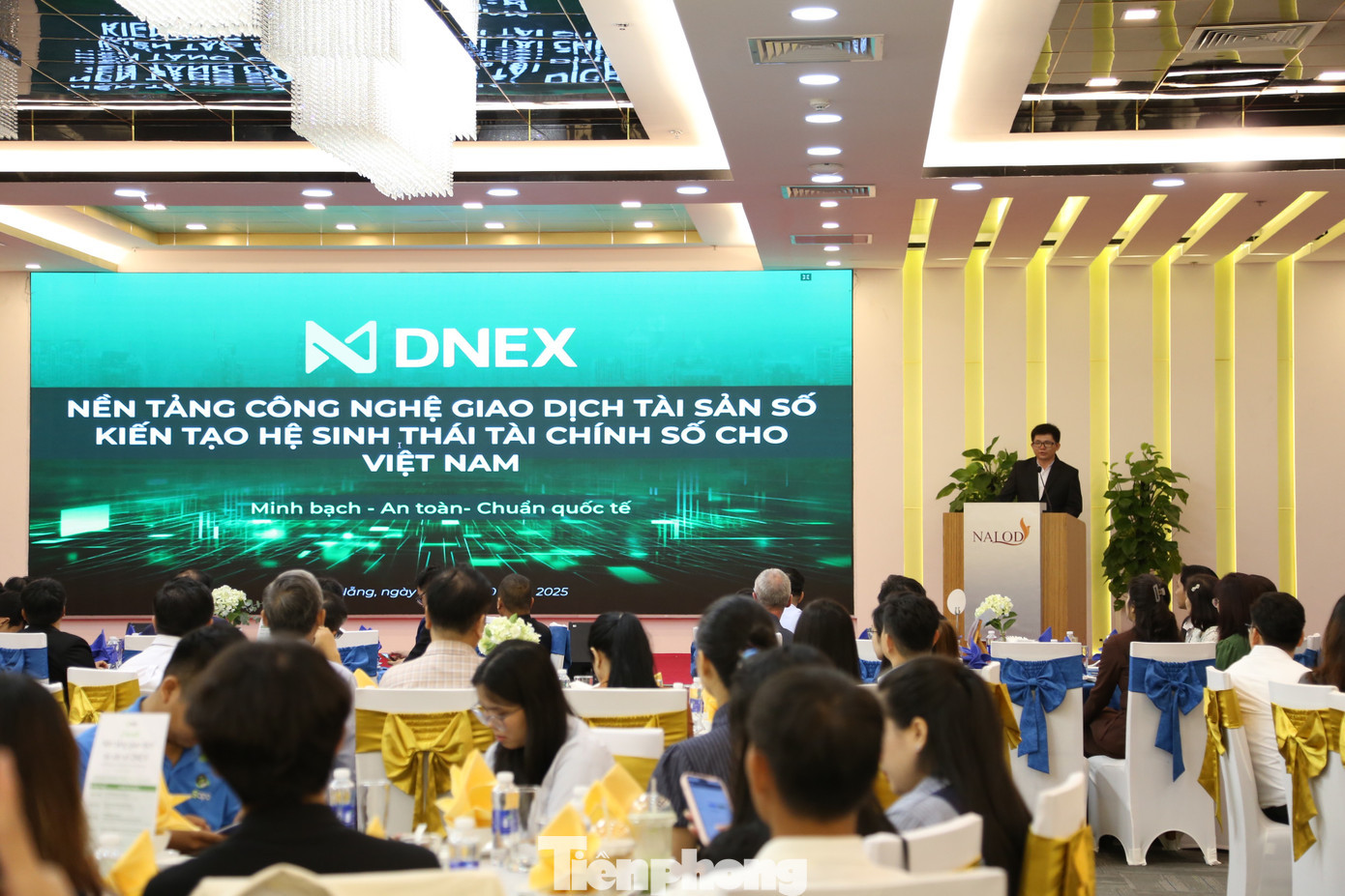 Nền tảng công nghệ mô phỏng giao dịch tài sản số được giới thiệu. Ảnh: Giang Thanh. tp-nen-tang-so-2.jpg