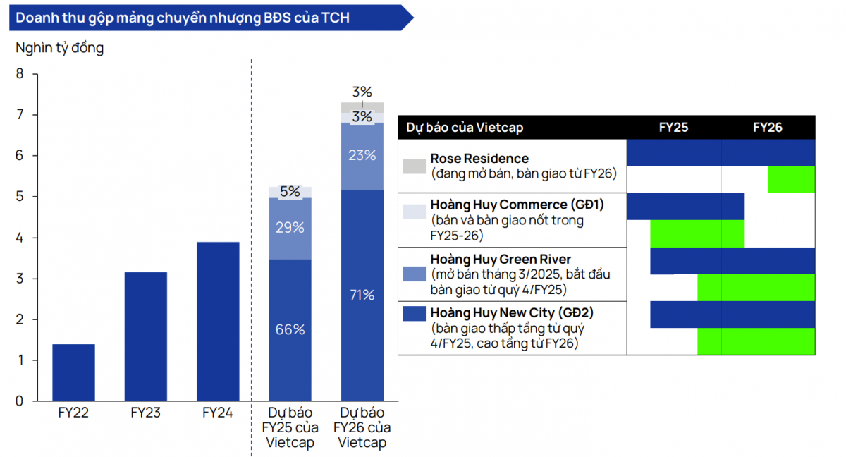 Kết quả kinh doanh của TCH được kỳ vọng bứt phá trong năm tài chính 2025 - 2026 (Ảnh Vietcap)