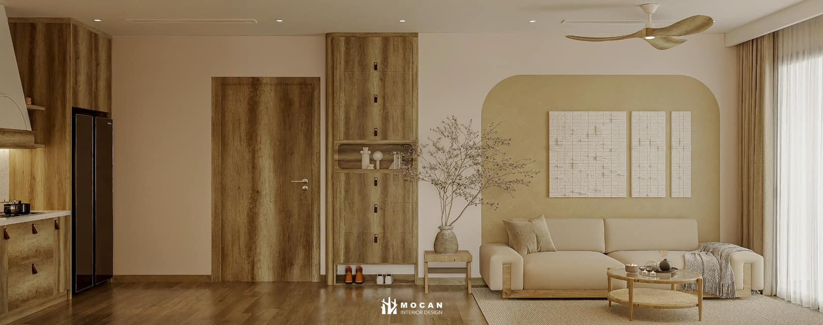 Lối sống tối giản và ấm áp trong căn hộ lấy gỗ làm chủ đạo- Ảnh 2. Lối sống tối giản và ấm áp trong căn hộ lấy gỗ làm chủ đạo- Ảnh 2.