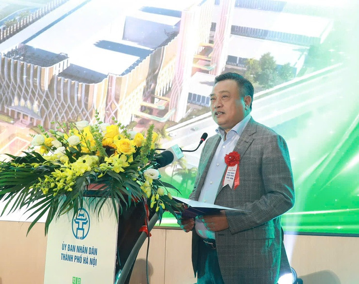 Chủ tịch UBND TP. Hà Nội phát biểu tại lễ khánh thành. Nguồn ảnh: Hanoi.gov.vn Chủ tịch UBND TP. Hà Nội phát biểu tại lễ khánh thành. Nguồn ảnh: Hanoi.gov.vn