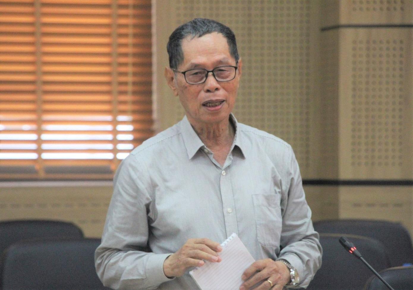 TS. Trần Văn Miều - Phó Chủ tịch Hội Bảo vệ Thiên nhiên và Môi trường Việt Nam. Ảnh: Minh Ngọc. 7-0911.jpg