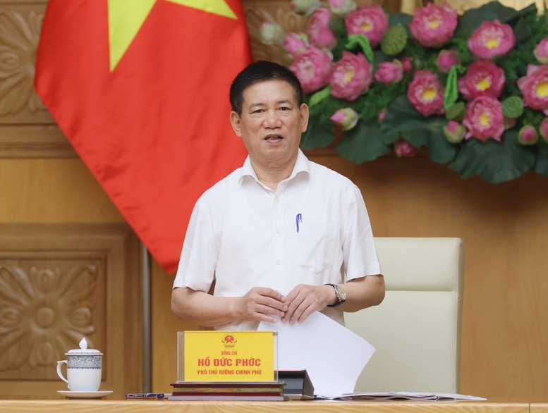 Phó Thủ tướng Chính phủ Hồ Đức Phớc, Trưởng Ban Chỉ đạo Phòng, chống rửa tiền quốc gia. Nguồn ảnh: Báo Chính phủ