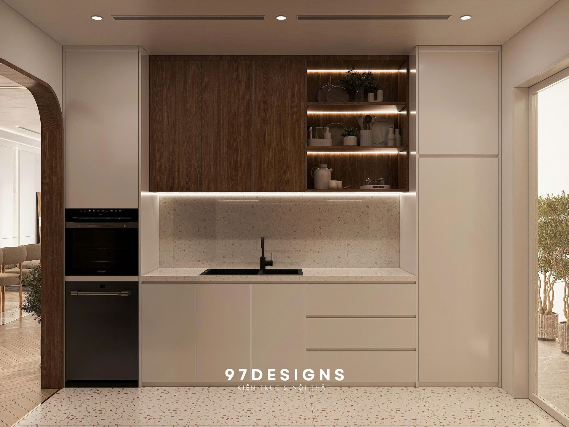 Triết lý 'ít mà tinh tế' của căn hộ thể hiện qua sự hòa quyện giữa tối giản và phong cách Nhật - Bắc Âu- Ảnh 6.