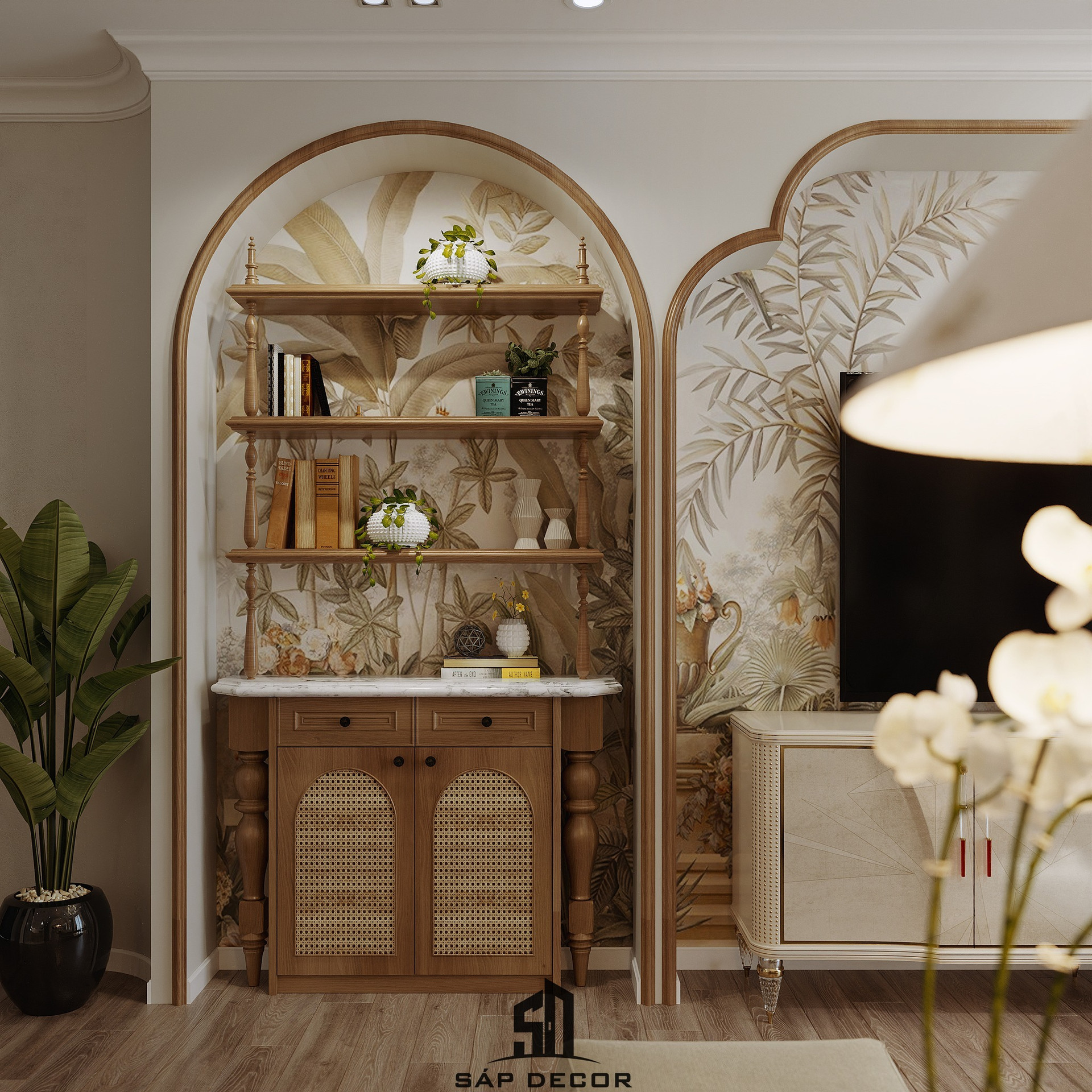 Hòa mình vào không gian sống tân cổ điển Bắc Âu trong căn hộ với nội thất chỉ 70 triệu đồng- Ảnh 2.