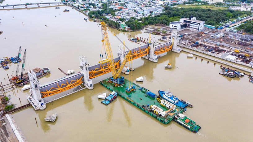 Dự án Giải quyết ngập do triều khu vực TP. HCM. Nguồn ảnh: Báo Chính phủ