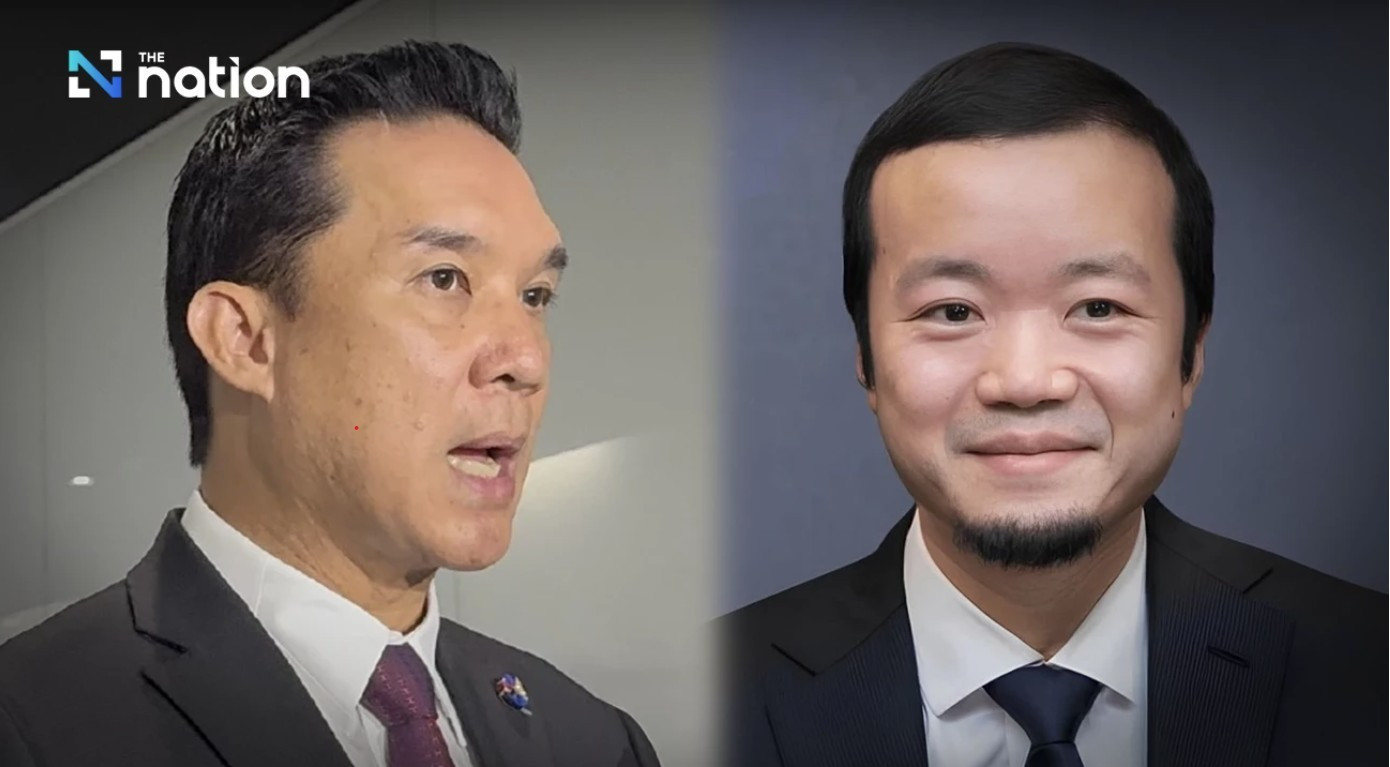 Nghị sĩ Danuphorn Punnakanta (trái) và Chen Zhi - chủ tịch Tập đoàn Prince. (Ảnh: The Nation) tran-chi.jpg