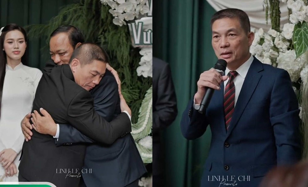 Bố chồng Chủ tịch Tập đoàn của Hoa hậu Đỗ Hà: Phong thái chuẩn mực, lời dặn dò hai con được khen hiếm có