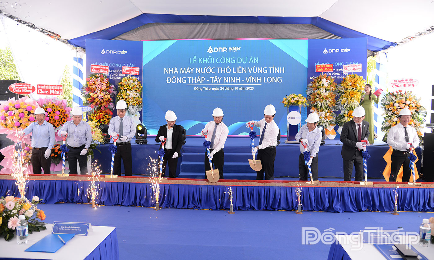 Hình ảnh tại lễ khởi công. Nguồn ảnh: Báo Đồng Tháp Hình ảnh tại lễ khởi công. Nguồn ảnh: Báo Đồng Tháp