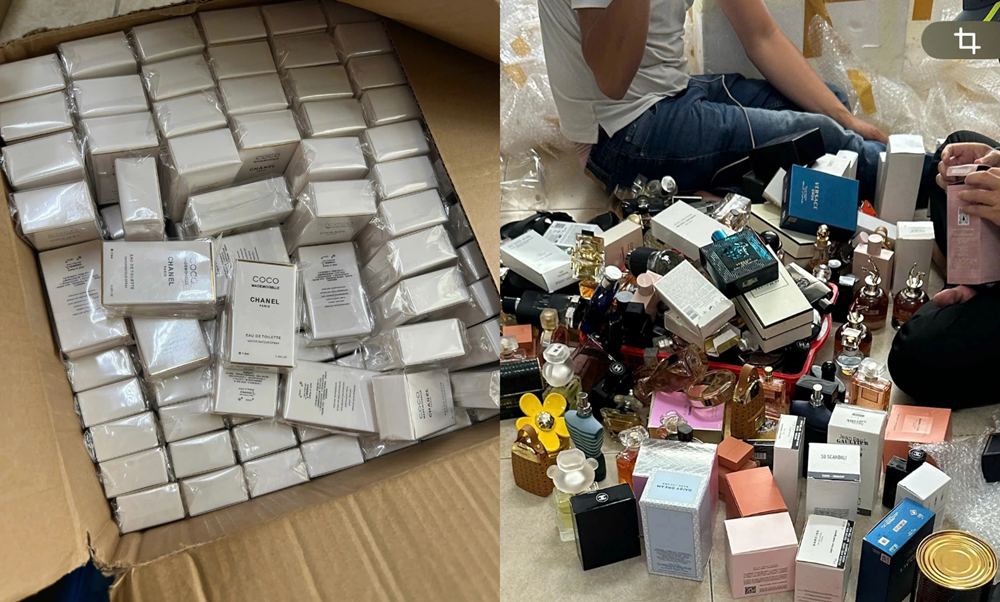 Khám xét, tịch thu gần 20.000 chai nước hoa mang nhãn Chanel, Gucci, Dior - ảnh 2
