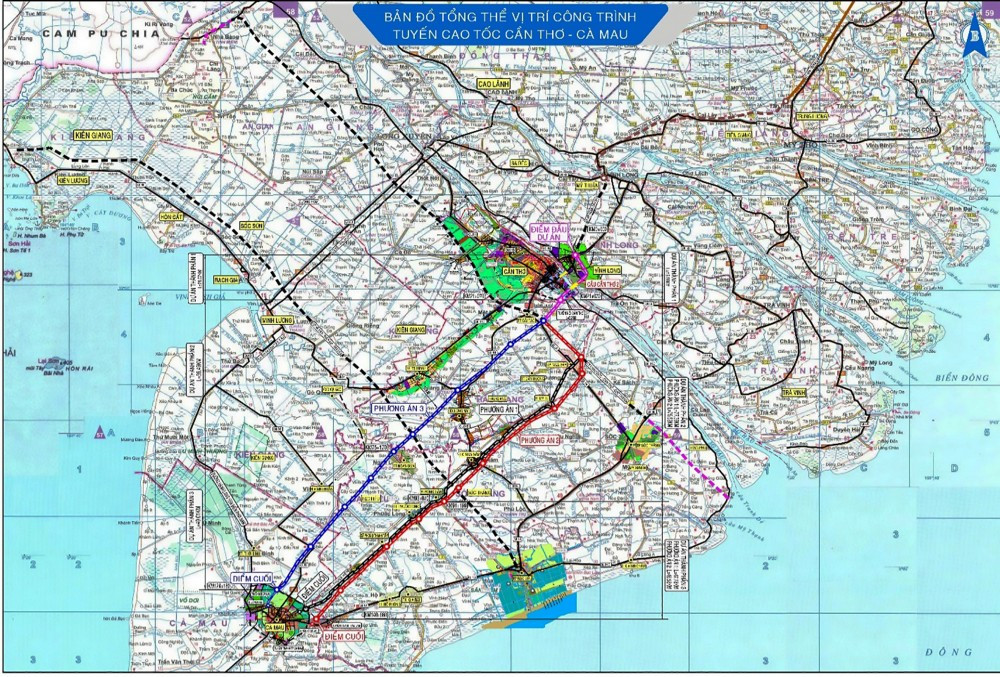 Sơ đồ tuyến cao tốc Cần Thơ - Cà Mau. Nguồn ảnh: Báo Cần Thơ Sơ đồ tuyến cao tốc Cần Thơ - Cà Mau. Nguồn ảnh: Báo Cần Thơ