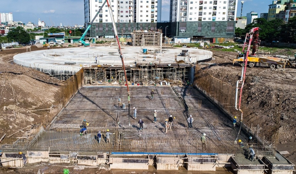 Bến xe khách thứ 7, hiện đại nhất Hà Nội lộ diện hình hài sau 5 tháng khởi công- Ảnh 1. Bến xe khách thứ 7, hiện đại nhất Hà Nội lộ diện hình hài sau 5 tháng khởi công- Ảnh 1.