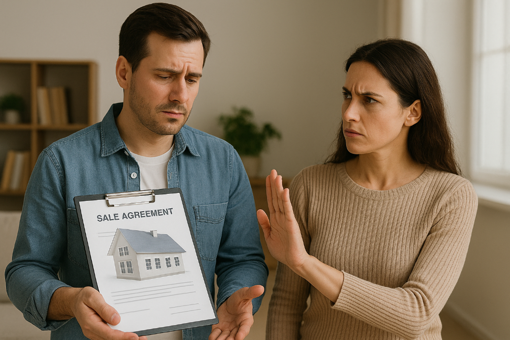 Khi sổ đỏ đứng tên cả hai vợ chồng, chồng có quyền tự định đoạt tài sản không?. Ảnh minh họa Khi sổ đỏ đứng tên cả hai vợ chồng, chồng có quyền tự định đoạt tài sản không?. Ảnh minh họa