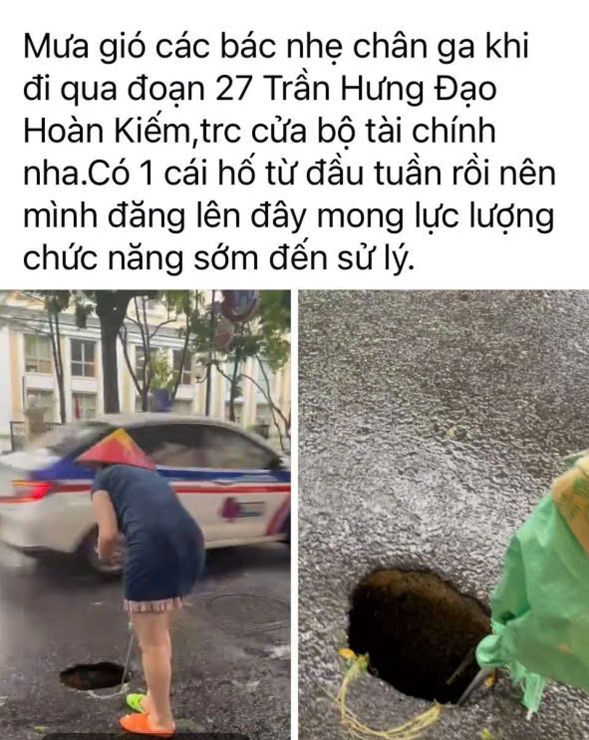 Phản ánh của người dân trên mạng xã hội. Ảnh: N.Đ. img-0932.jpg