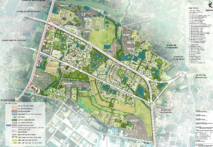 Toàn cảnh khu vực được đề xuất làm siêu đô thị rộng gấp 3 lần quận Hoàn Kiếm- Ảnh 2.