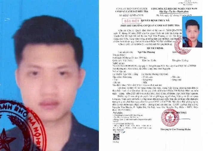 Truy nã toàn quốc Ngô Văn Phương sinh năm 1999