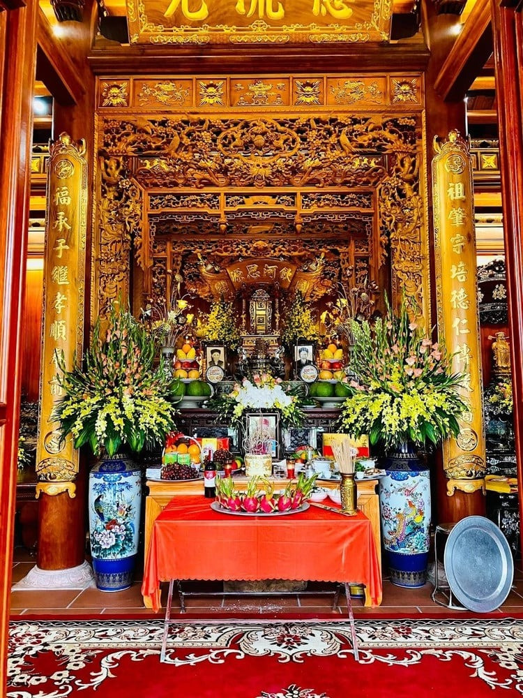 Ngợp mắt với biệt phủ 1.000m2 toàn gỗ quý, kiến trúc đậm dấu ấn làng quê Bắc Bộ- Ảnh 4.