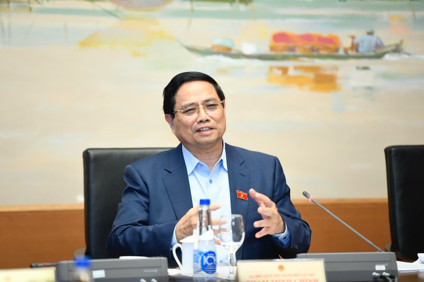 Thủ tướng Chính phủ Phạm Minh Chính phát biểu. Ảnh: Như Ý. 411ttg1.jpg