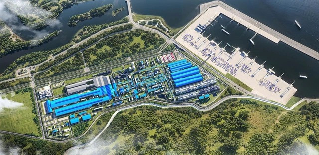 Phối cảnh Cảng Bãi Gốc. Nguồn ảnh: Hòa Phát