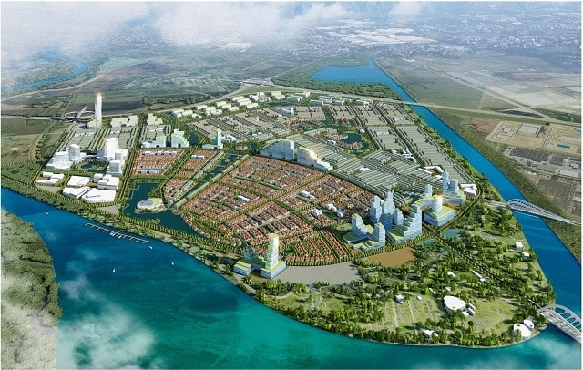 Phối cảnh dự án khu đô thị và dịch vụ Tràng Cát (Ảnh: KBC)