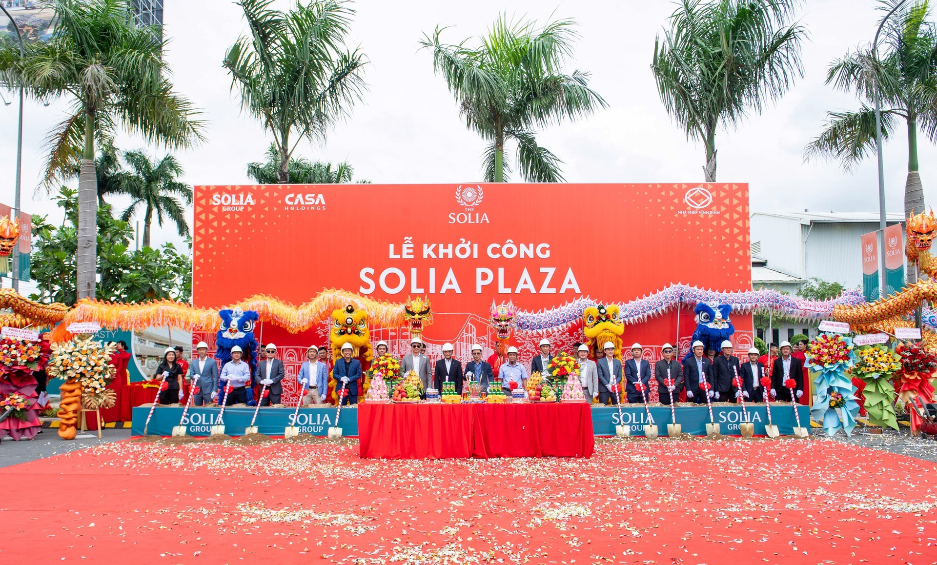 Hình ảnh tại lễ khởi công. Nguồn ảnh: Solia Group