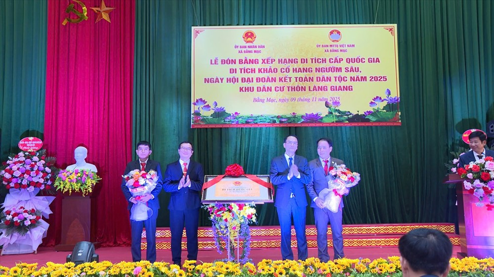 Hang động có 900 hiện vật đá được công nhận Di tích Quốc gia - ảnh 1