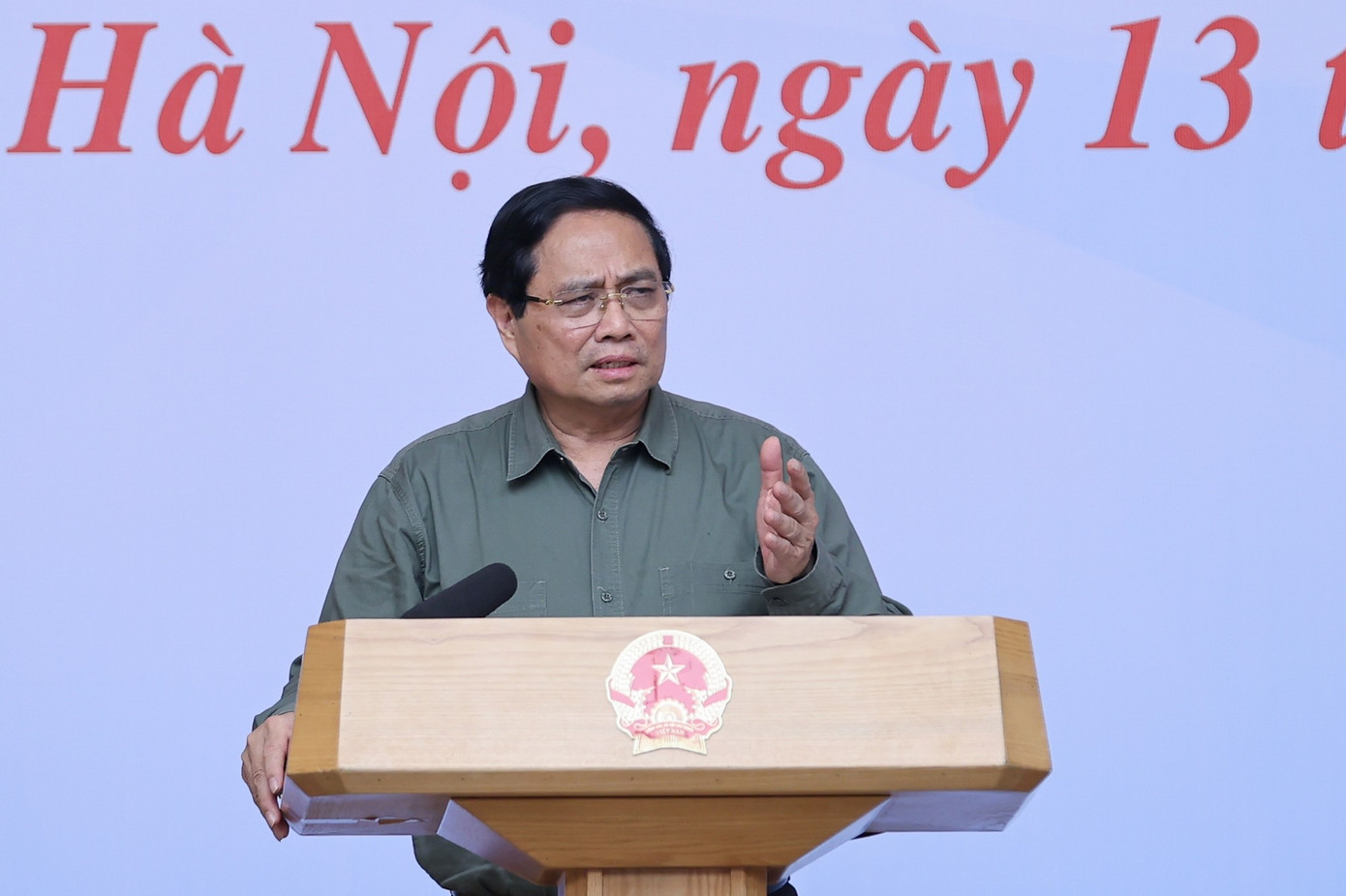 Thủ tướng Phạm Minh Chính phát biểu. Ảnh: VGP 1311ttgccc.jpg