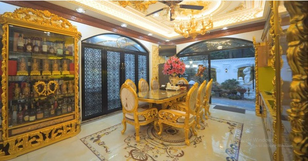Biệt thự dát vàng của đại gia Kinh Bắc, nội thất một phòng ngủ lên tới 2,4 tỷ đồng