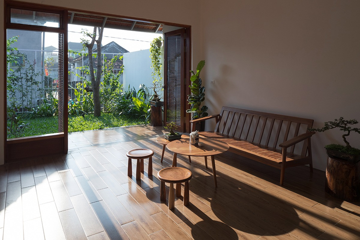 Độc đáo căn nhà 3 gian đương đại: Mang đậm tinh thần nhà Việt truyền thống giữa làng quê- Ảnh 4.