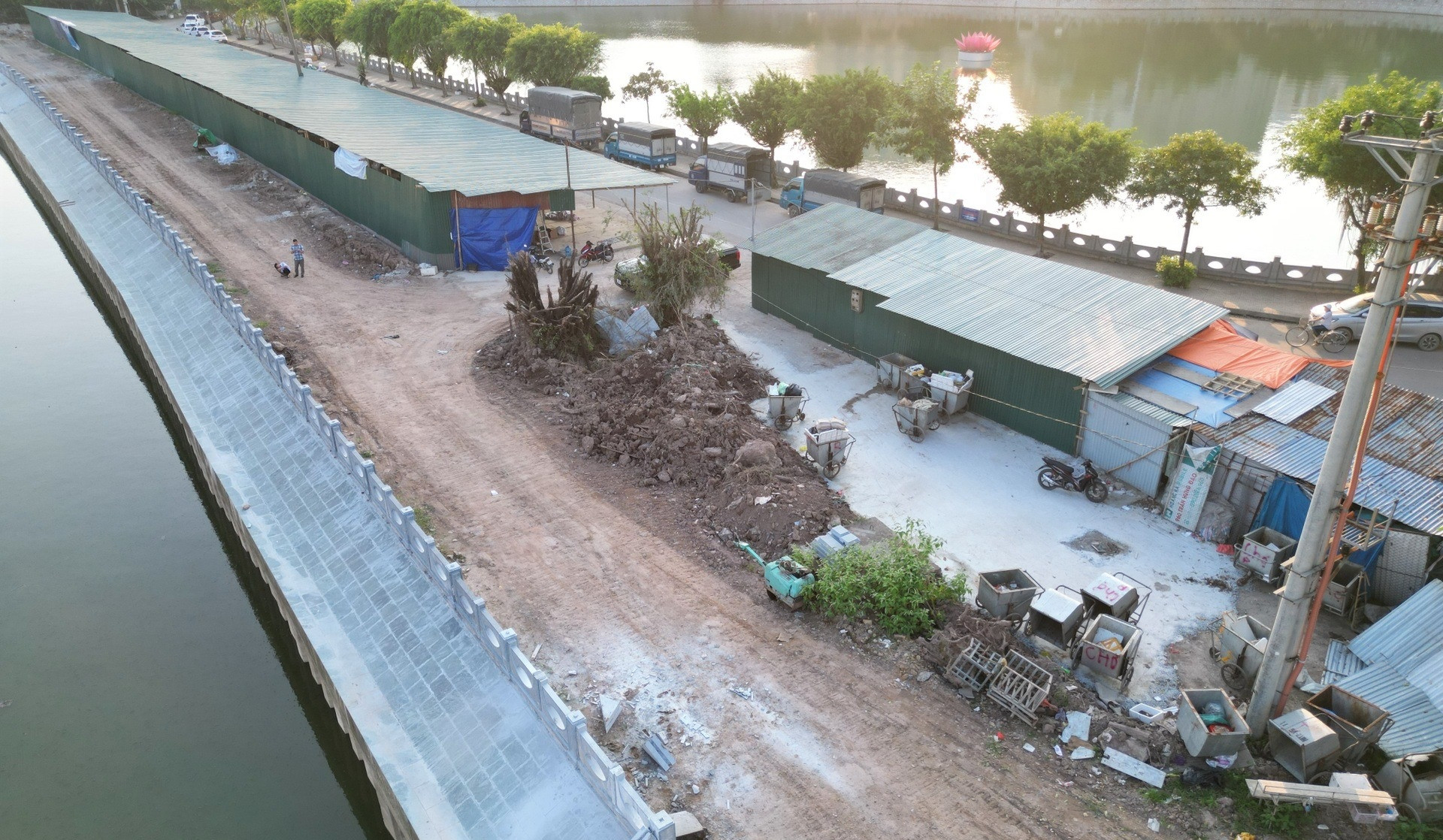 Hai dự án nghìn tỷ trên khúc sông ở trung tâm Ninh Bình gặp khó khi đang thi công- Ảnh 2.