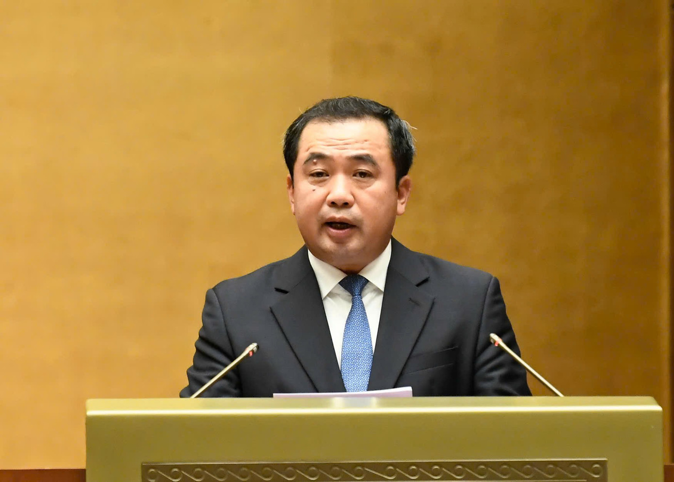 Bộ trưởng Bộ Nông nghiệp và Môi trường Trần Đức Thắng. Ảnh: Như Ý. tienphong-1811thang.jpg