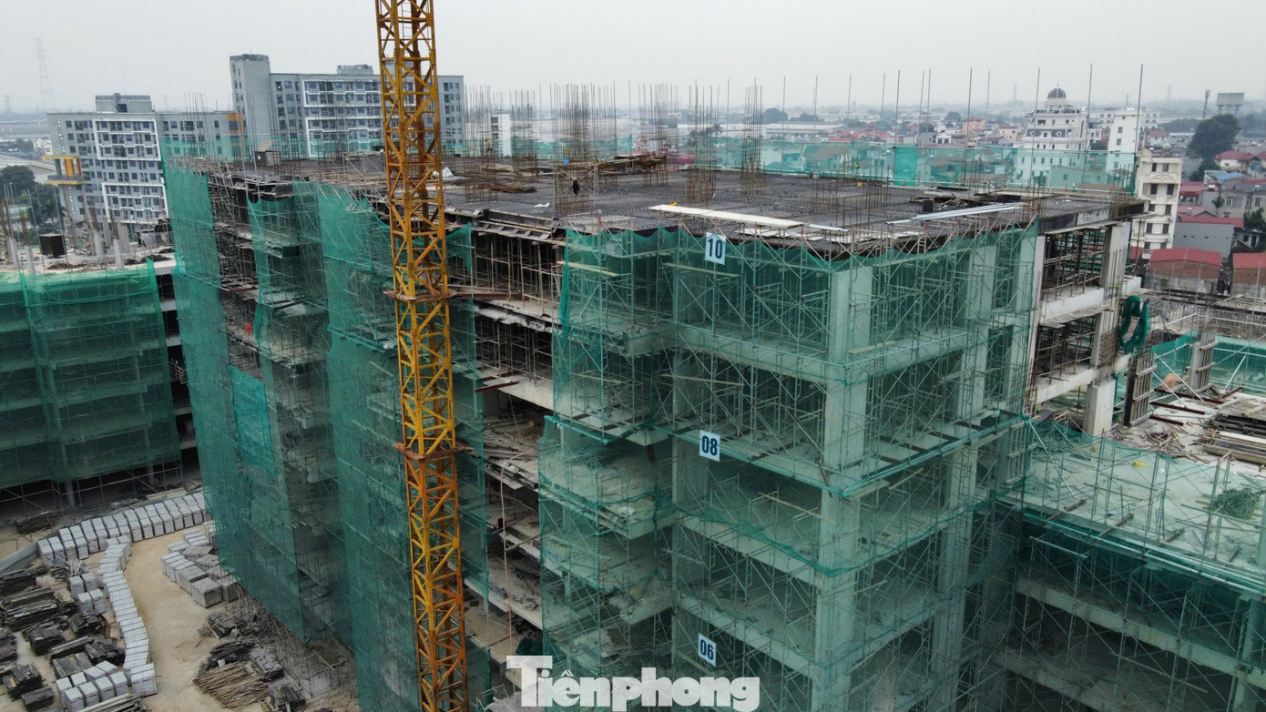 Theo ghi nhận, dự án nhà ở xã hội CT3 Kim Chung có toà đã xây dựng đến tầng 10. tp-nha-o-xa-hoi-ct3-kim-chung9.jpg