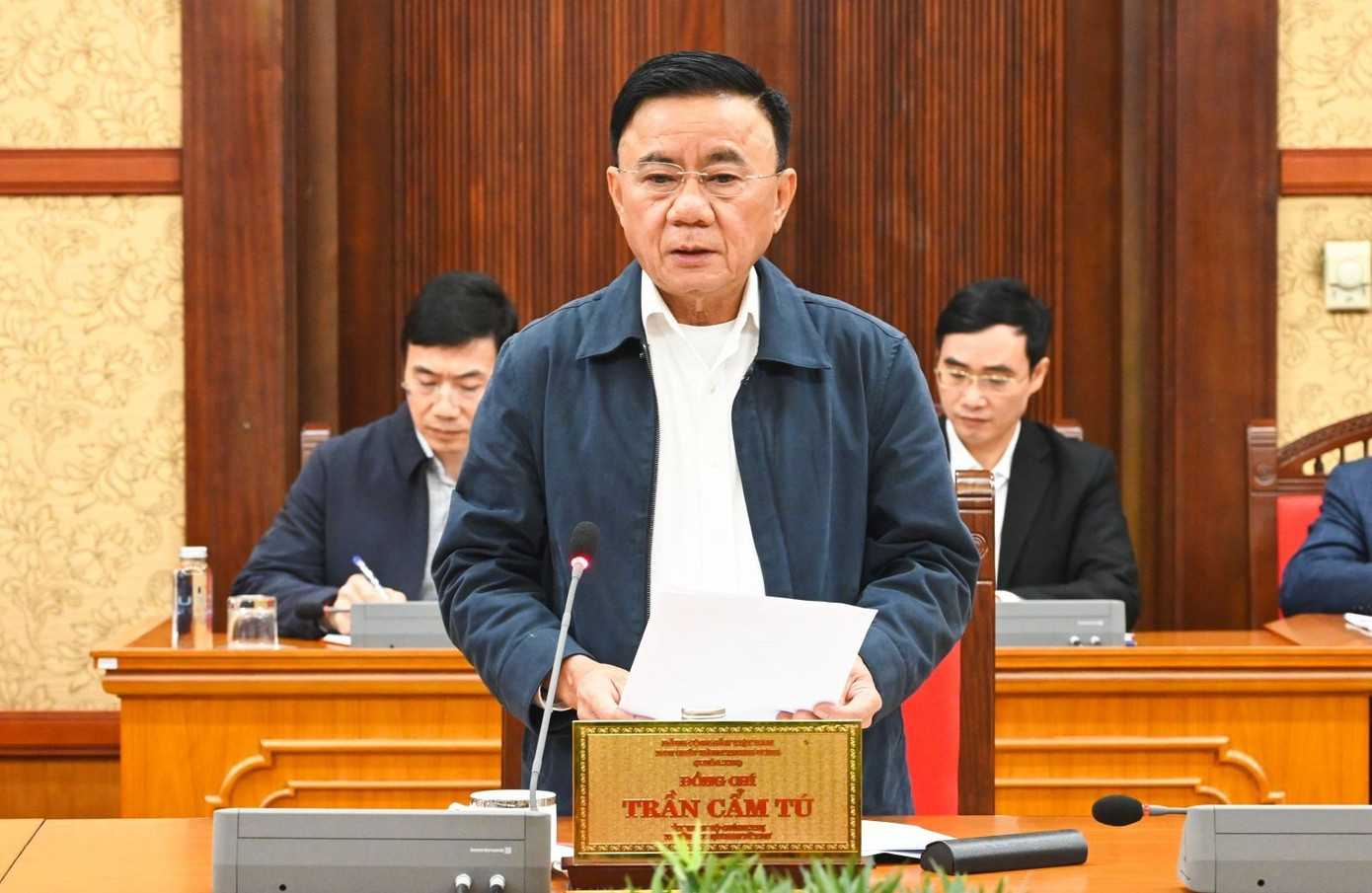 Thường trực Ban Bí thư Trần Cẩm Tú. Ảnh: Cổng thông tin Đảng Cộng sản. tienphong-1911mrtu.jpg