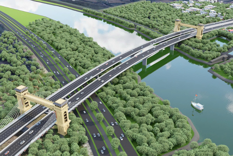 Ninh Bình sắp có thêm cầu vượt sông Đáy, thuộc tuyến đường hơn 20.000 tỷ- Ảnh 1.