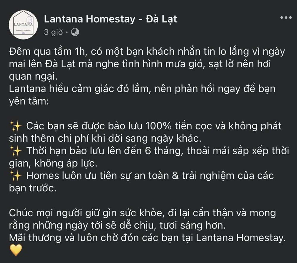 Loạt khách sạn, homestay Đà Lạt thông báo tin khẩn - ảnh 6