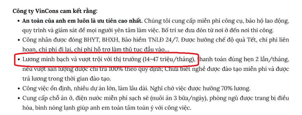 Công ty tổng thầu chủ lực của Vingroup ra thông báo chiêu mộ nhân lực, mức lương cực hấp dẫn- Ảnh 2.