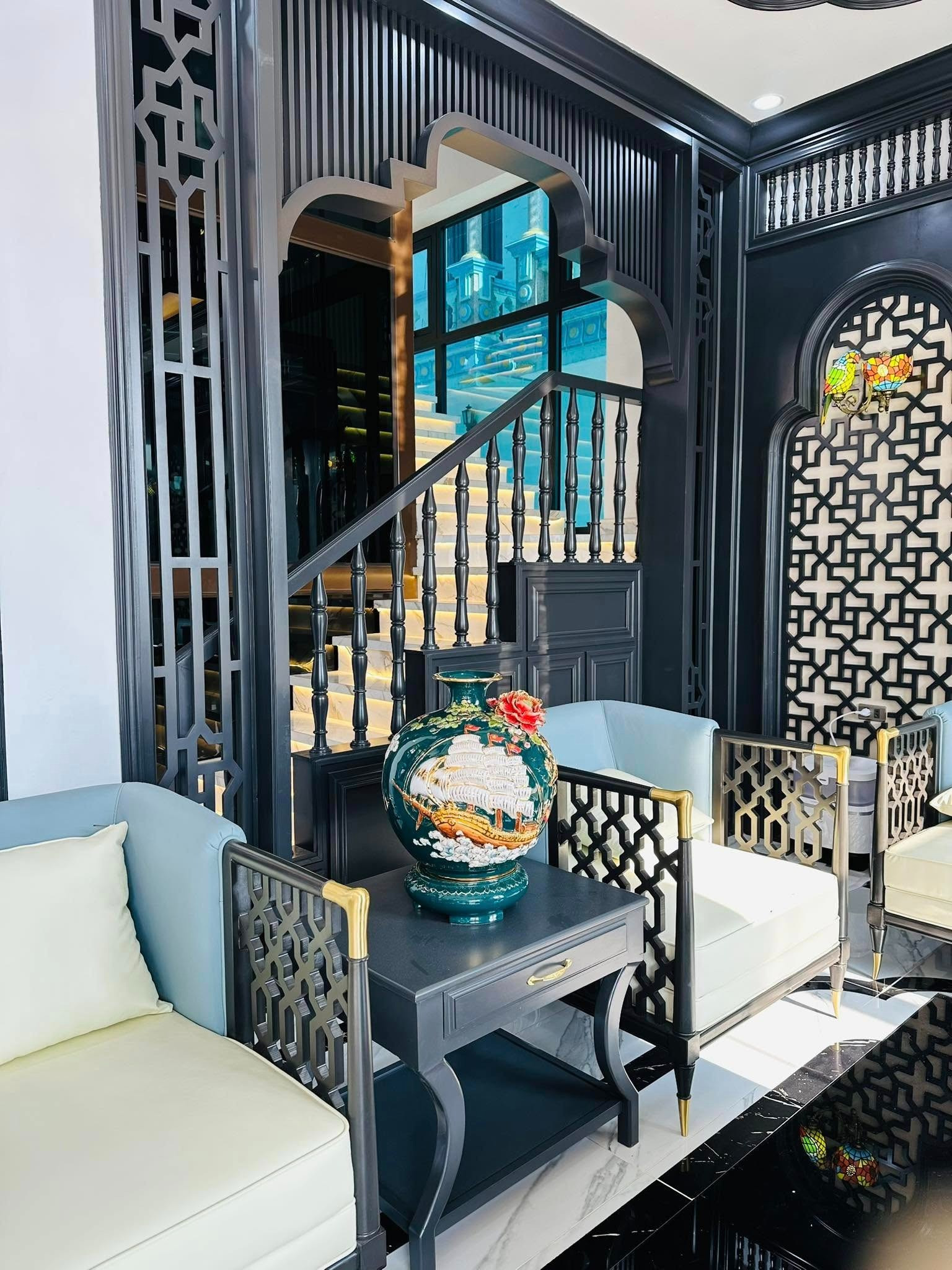 Bỏ phố về quê, gia chủ 35 tuổi xây biệt thự Indochine hoành tráng tại quê nhà Ninh Bình- Ảnh 6.