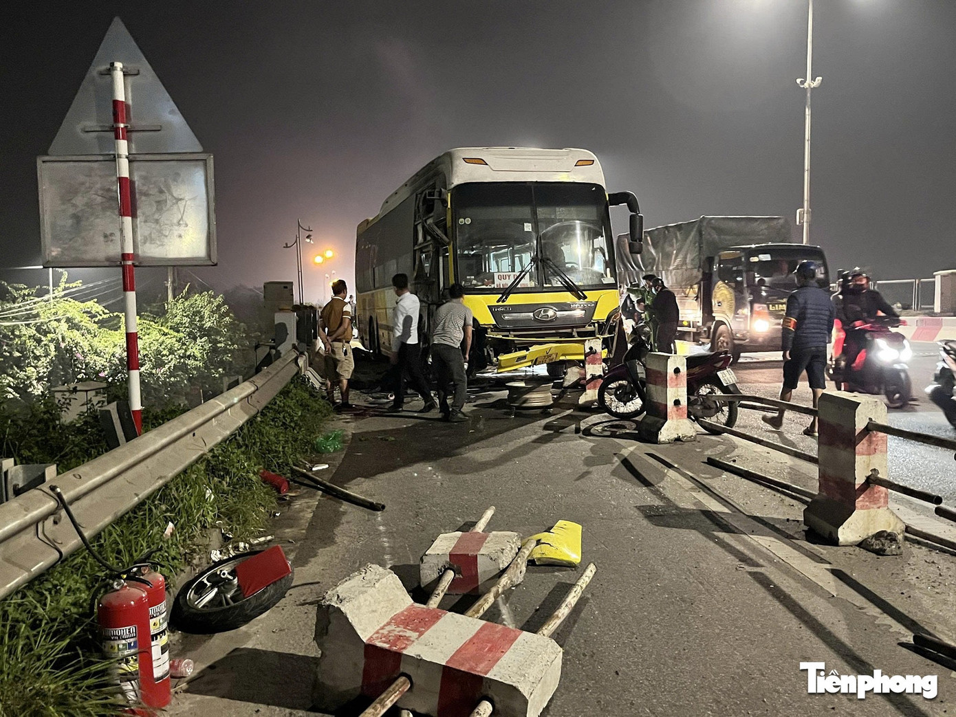 Hiện trường vụ tai nạn. Ảnh: MH hien-truong-1738.jpg
