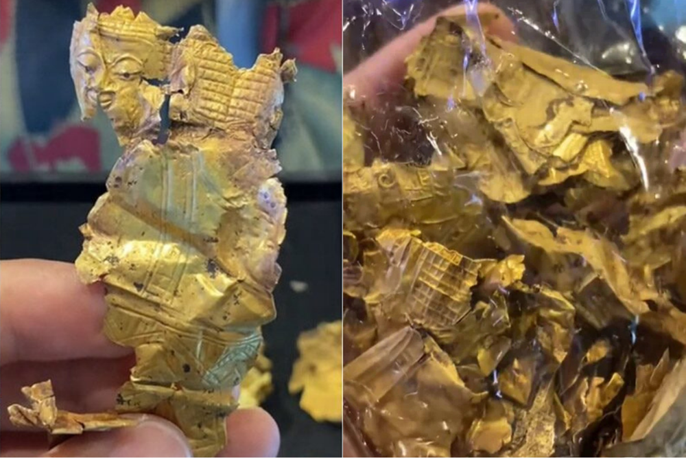 Đang nhổ cỏ, cụ bà bỗng nhặt được mớ vàng trị giá gần 82 triệu đồng - ảnh 2