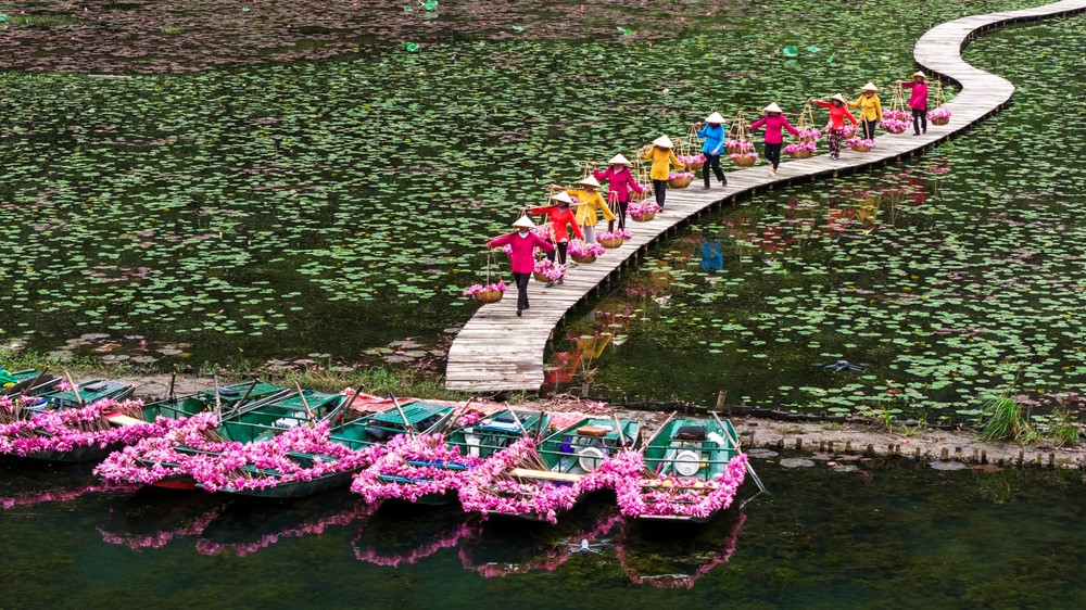 Cách Hà Nội hơn 90km có con sông được mệnh danh là 'không có bờ', mùa nào cũng đẹp nên thơ - ảnh 5