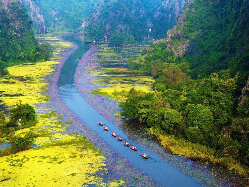 Cách Hà Nội hơn 90km có con sông được mệnh danh là 'không có bờ', mùa nào cũng đẹp nên thơ - ảnh 1