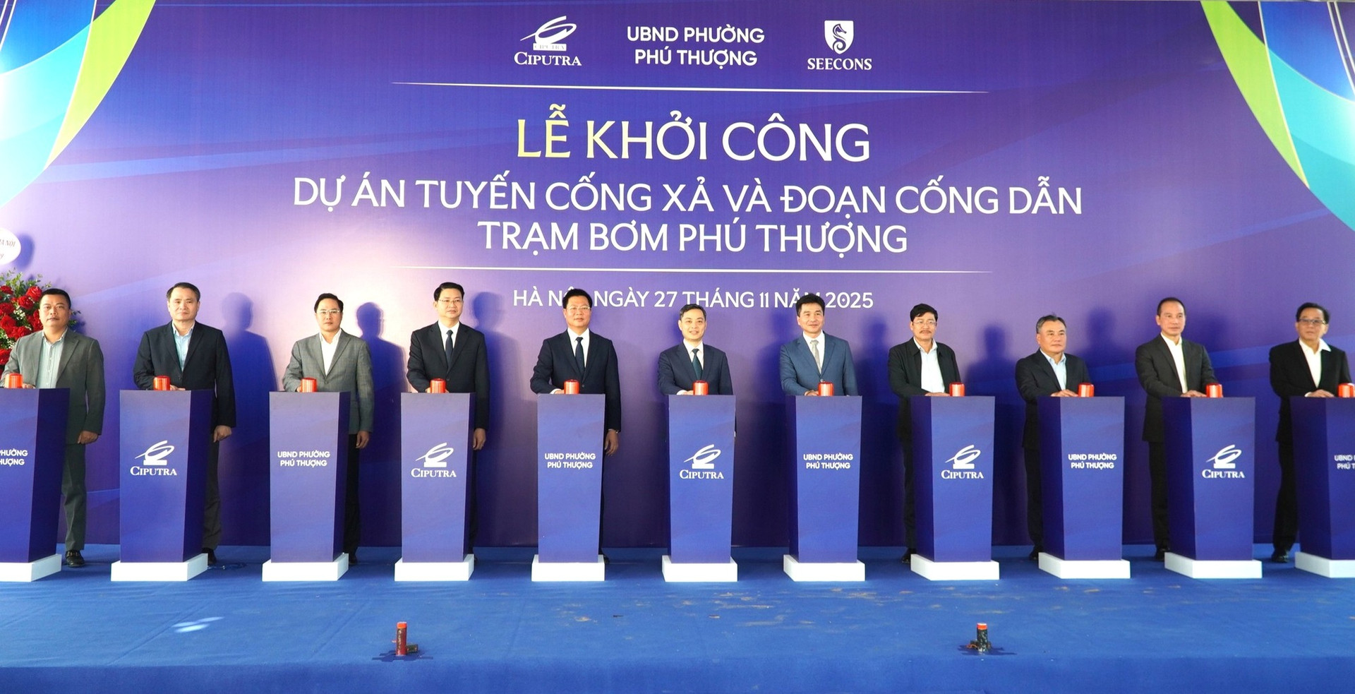 Hình ảnh tại lễ khởi công. Nguồn ảnh: Báo Xây dựng Hình ảnh tại lễ khởi công. Nguồn ảnh: Báo Xây dựng