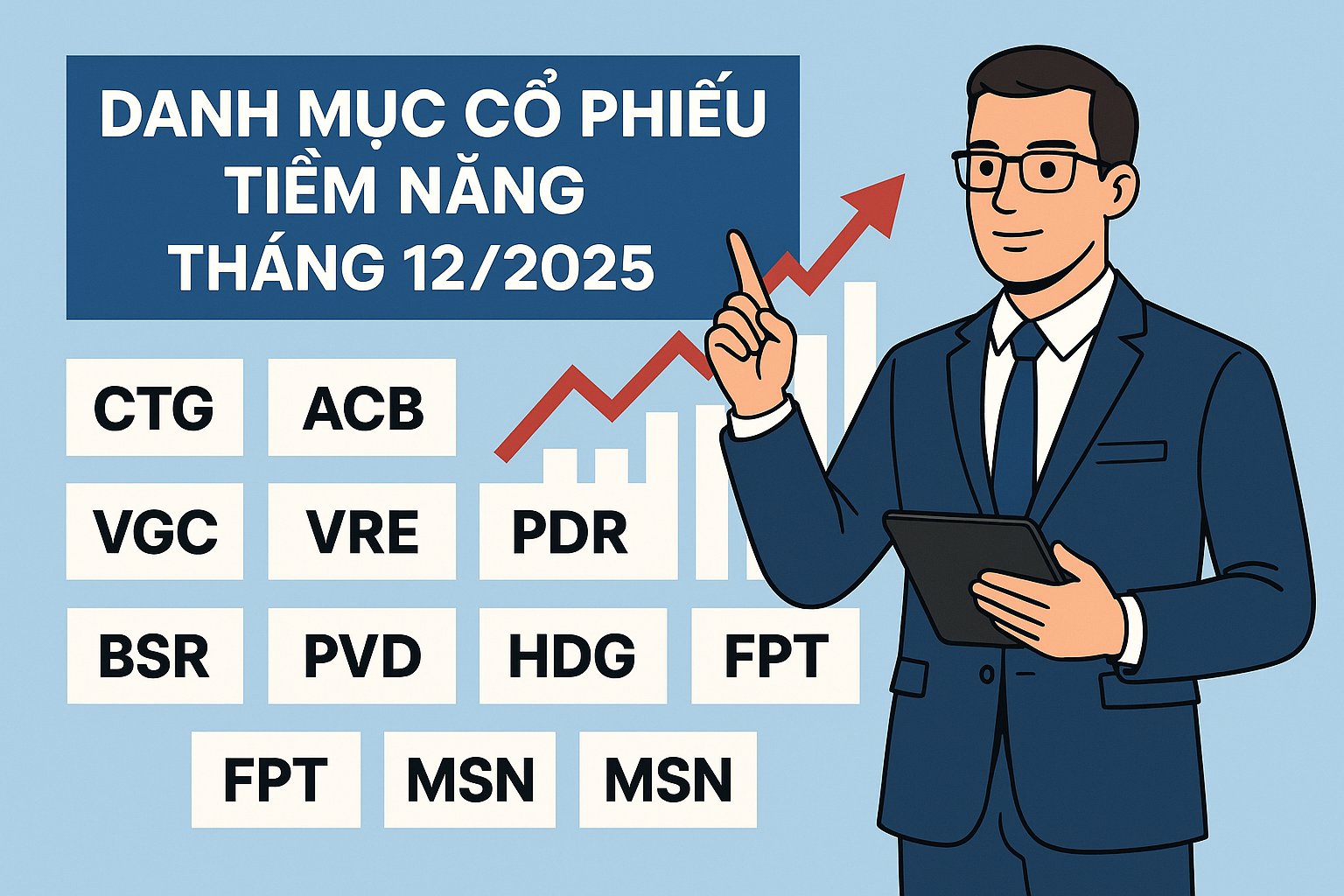 Thị trường hướng tới 1.800 điểm trong tháng 12/2025, CTCK đề xuất danh mục đầu tư với dư địa tăng hơn 40%